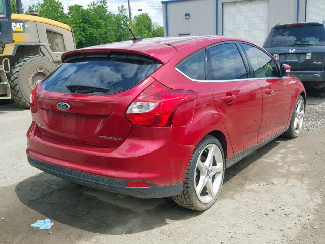 1FAHP3N24CL249856 - 2012 FORD FOCUS TITA RED photo 4