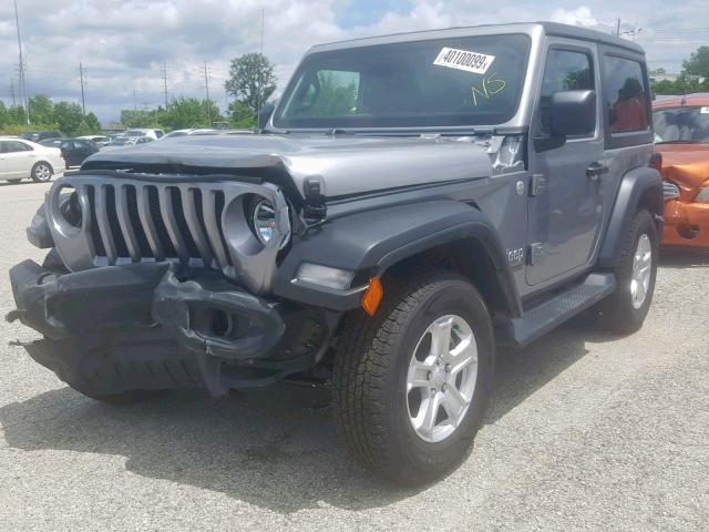 1C4GJXAN0JW142233 - 2018 JEEP WRANGLER S SILVER photo 2