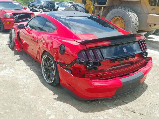 1FA6P8JZ8J5500080 - 2018 FORD MUSTANG SH RED photo 3