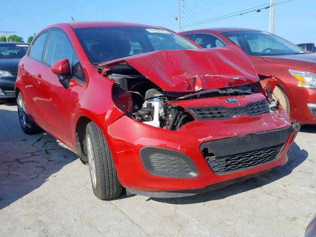 KNADM5A36F6494153 - 2015 KIA RIO LX RED photo 1