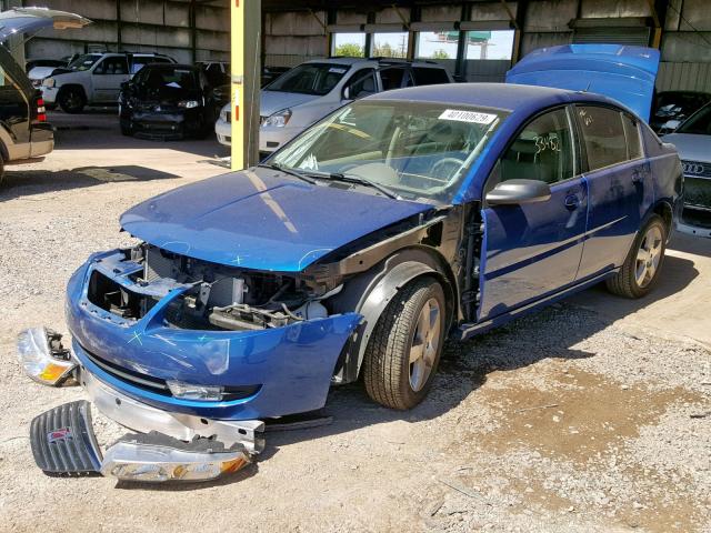 1G8AL55B96Z104438 - 2006 SATURN ION LEVEL BLUE photo 2