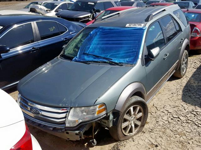 1FMDK02W48GA25267 - 2008 FORD TAURUS X S GREEN photo 2