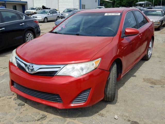 4T4BF1FKXCR179426 - 2012 TOYOTA CAMRY BASE RED photo 2