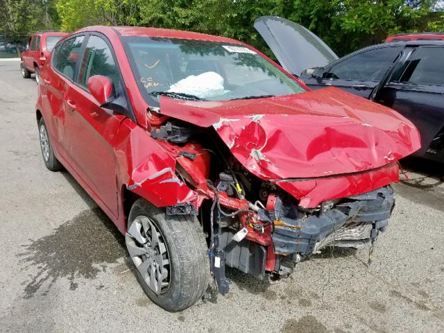 KMHCT5AE6GU278234 - 2016 HYUNDAI ACCENT SE RED photo 1