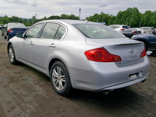 JN1CV6AR1FM523014 - 2015 INFINITI Q40 GRAY photo 3