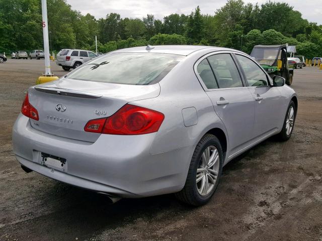 JN1CV6AR1FM523014 - 2015 INFINITI Q40 GRAY photo 4