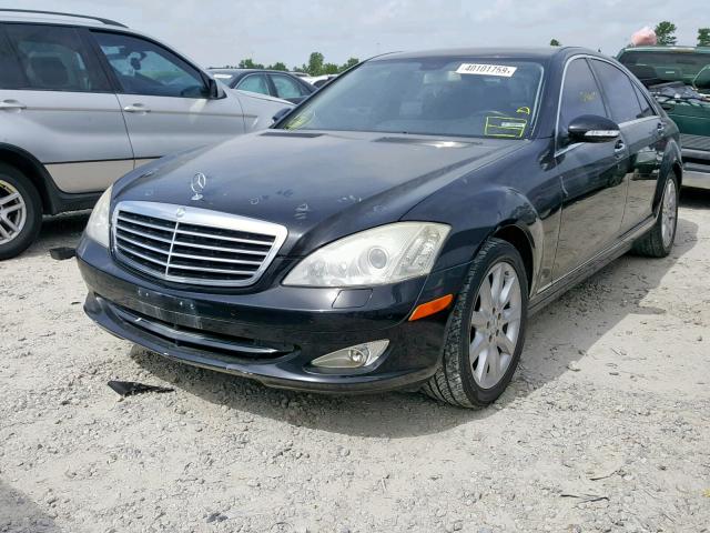 WDDNG71X67A113001 - 2007 MERCEDES-BENZ S 550 BLACK photo 2