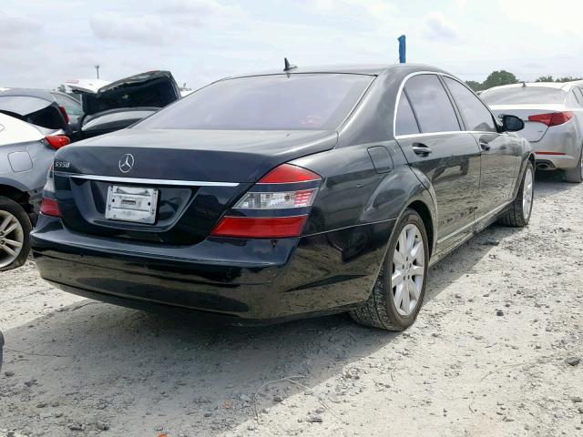 WDDNG71X67A113001 - 2007 MERCEDES-BENZ S 550 BLACK photo 4