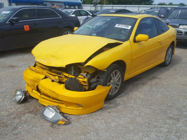 1G1JH12F137248282 - 2003 CHEVROLET CAVALIER L YELLOW photo 2