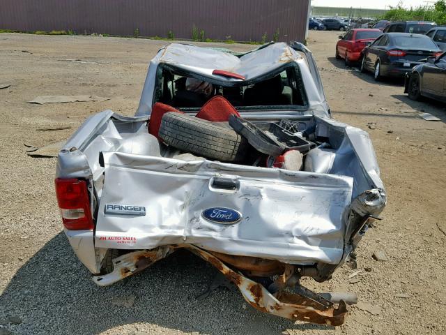 1FTYR14DX8PA62567 - 2008 FORD RANGER SUP SILVER photo 9