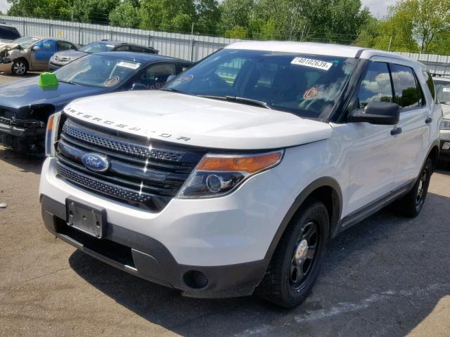 1FM5K8AR1FGA41860 - 2015 FORD EXPLORER P WHITE photo 2