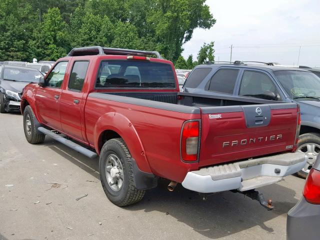 1N6ED29X93C437856 - 2003 NISSAN FRONTIER C RED photo 3