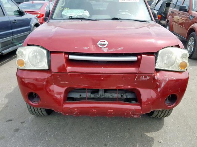 1N6ED29X93C437856 - 2003 NISSAN FRONTIER C RED photo 9