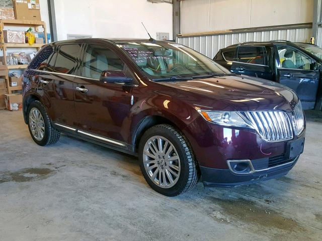 2LMDJ6JK3BBJ19034 - 2011 LINCOLN MKX BURGUNDY photo 1