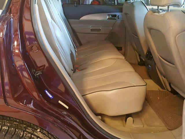 2LMDJ6JK3BBJ19034 - 2011 LINCOLN MKX BURGUNDY photo 6