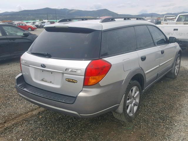 4S4BP61C566337734 - 2006 SUBARU LEGACY OUT SILVER photo 4