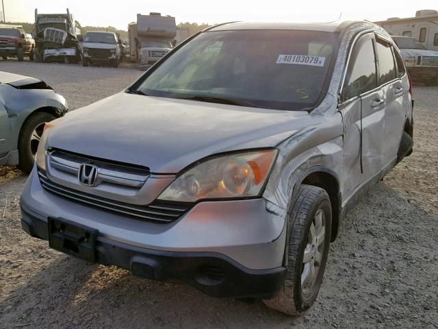 JHLRE38779C004430 - 2009 HONDA CR-V EXL SILVER photo 2