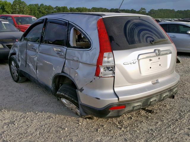 JHLRE38779C004430 - 2009 HONDA CR-V EXL SILVER photo 3