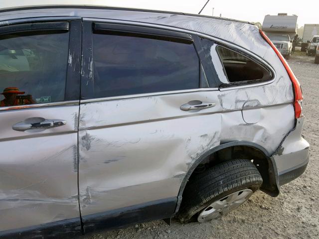 JHLRE38779C004430 - 2009 HONDA CR-V EXL SILVER photo 9