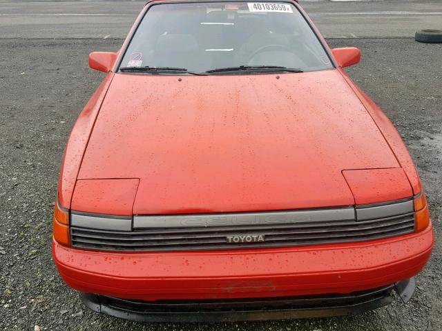 JT5ST62K0J7255883 - 1988 TOYOTA CELICA GT RED photo 9