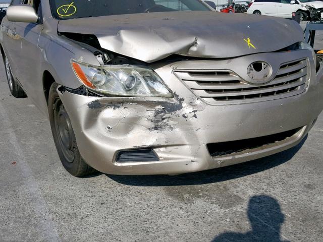 4T1BE46K67U698123 - 2007 TOYOTA CAMRY NEW GOLD photo 9