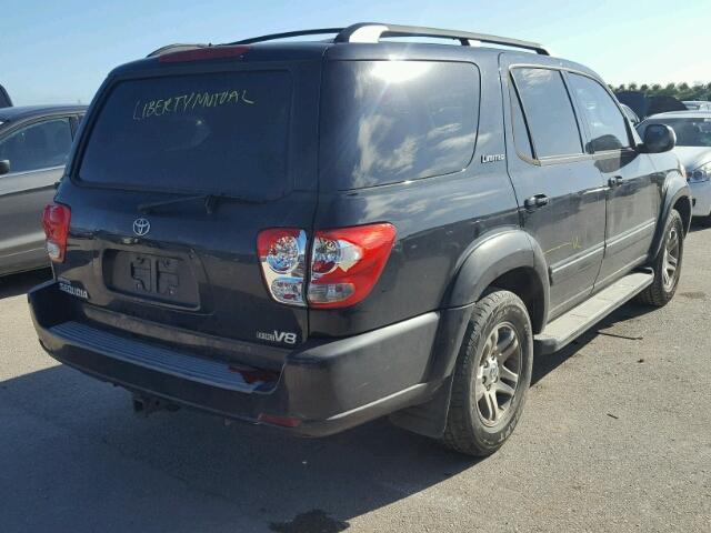 5TDZT38A17S289054 - 2007 TOYOTA SEQUOIA LI BLACK photo 4