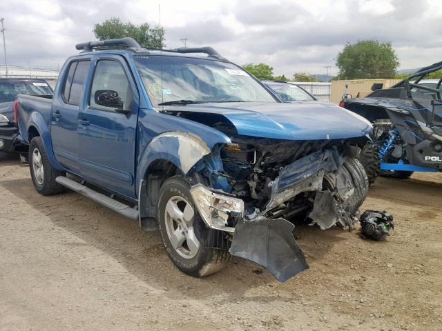 1N6AD07U65C420303 - 2005 NISSAN FRONTIER C BLUE photo 1