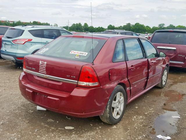 1G1ZT61826F283103 - 2006 CHEVROLET MALIBU MAX MAROON photo 4