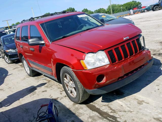 1J4GS48K65C676507 - 2005 JEEP GRAND CHER RED photo 1