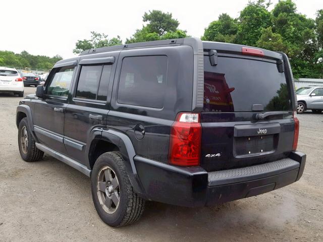 1J8HG48K96C206977 - 2006 JEEP COMMANDER BLACK photo 3