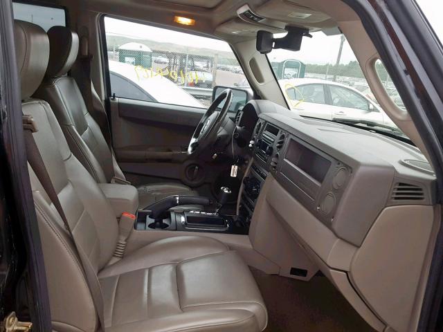 1J8HG48K96C206977 - 2006 JEEP COMMANDER BLACK photo 5