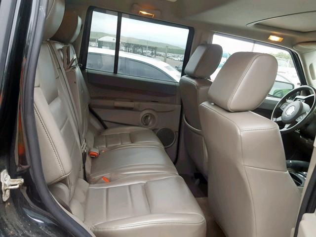 1J8HG48K96C206977 - 2006 JEEP COMMANDER BLACK photo 6