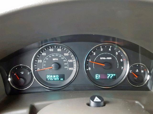 1J8HG48K96C206977 - 2006 JEEP COMMANDER BLACK photo 8