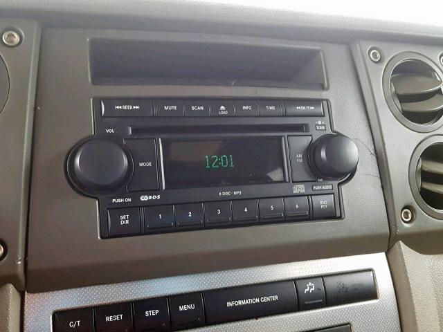 1J8HG48K96C206977 - 2006 JEEP COMMANDER BLACK photo 9