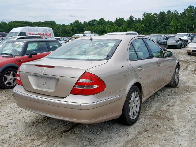 WDBUF65J23A283714 - 2003 MERCEDES-BENZ E 320 TAN photo 4