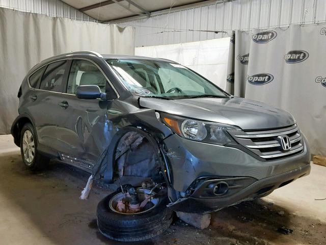 5J6RM4H79EL032420 - 2014 HONDA CR-V EXL GRAY photo 1