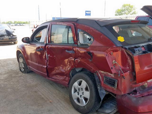 1B3HB28A89D107701 - 2009 DODGE CALIBER SE RED photo 10