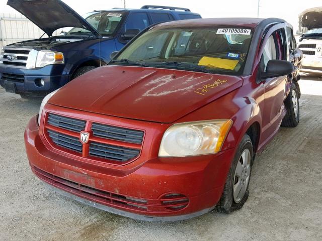 1B3HB28A89D107701 - 2009 DODGE CALIBER SE RED photo 2