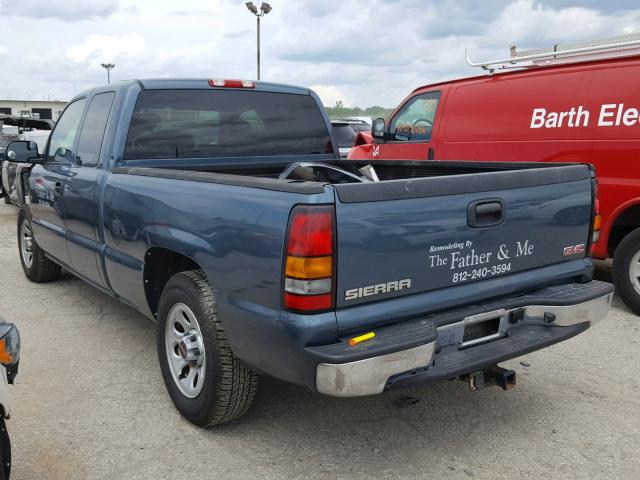 1GTEC19V56Z291391 - 2006 GMC NEW SIERRA BLUE photo 3