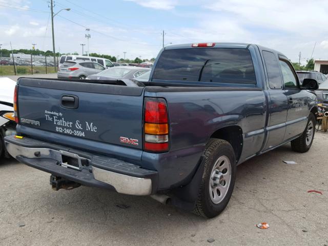 1GTEC19V56Z291391 - 2006 GMC NEW SIERRA BLUE photo 4