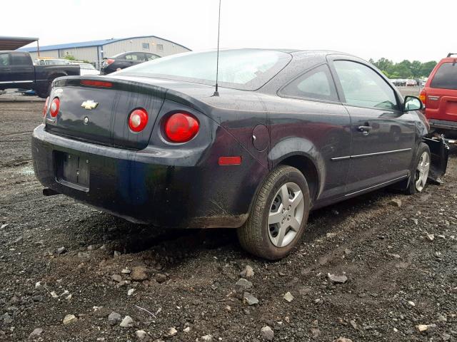 1G1AK12F957642813 - 2005 CHEVROLET COBALT BLACK photo 4