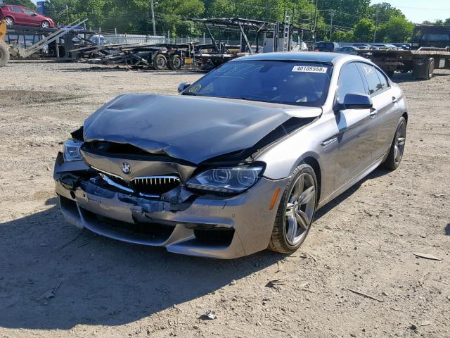 WBA6B8C52ED452703 - 2014 BMW 640 XI GRAY photo 2