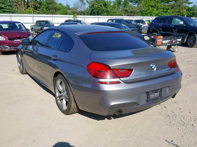 WBA6B8C52ED452703 - 2014 BMW 640 XI GRAY photo 3