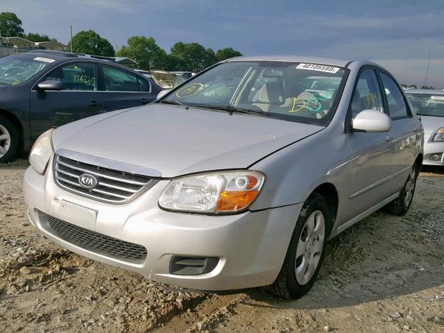 KNAFE221595604850 - 2009 KIA SPECTRA EX SILVER photo 2