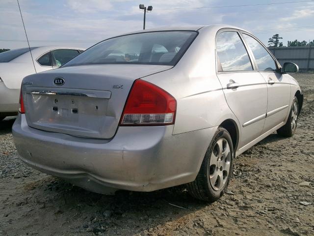 KNAFE221595604850 - 2009 KIA SPECTRA EX SILVER photo 4