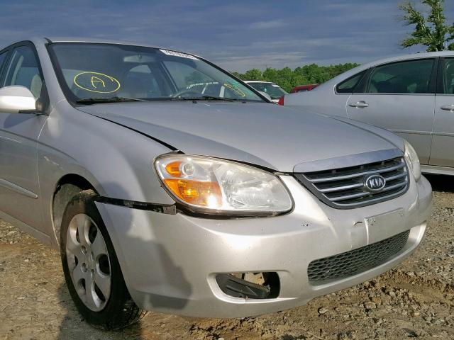 KNAFE221595604850 - 2009 KIA SPECTRA EX SILVER photo 9