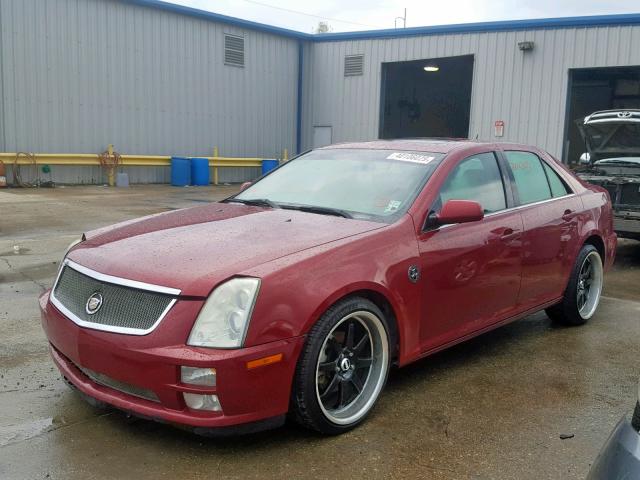 1G6DW677550220394 - 2005 CADILLAC STS RED photo 2