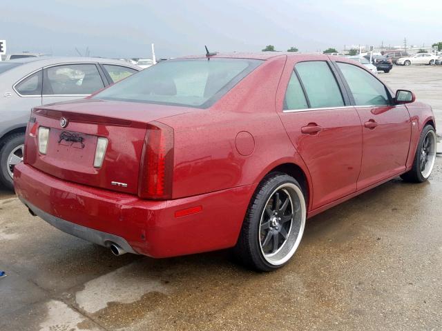 1G6DW677550220394 - 2005 CADILLAC STS RED photo 4