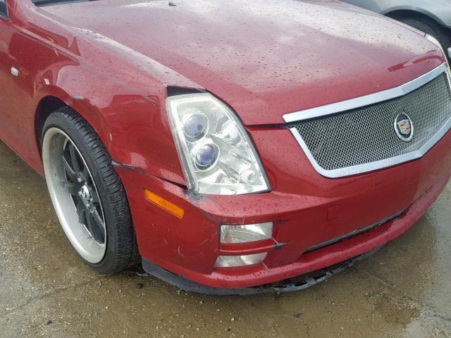1G6DW677550220394 - 2005 CADILLAC STS RED photo 9