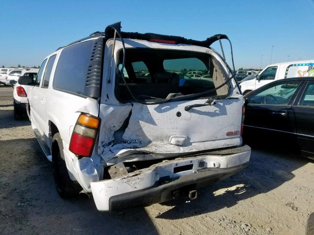 1GKFK66UX5J107581 - 2005 GMC YUKON XL D WHITE photo 3